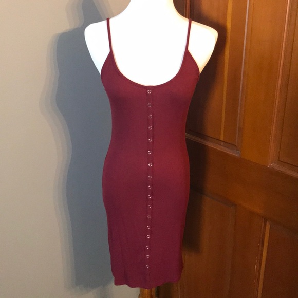 Forever 21 Dresses & Skirts - Forever 21 Faux Button Up Bodycon Dress